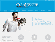 Tablet Screenshot of creaforcom.fr